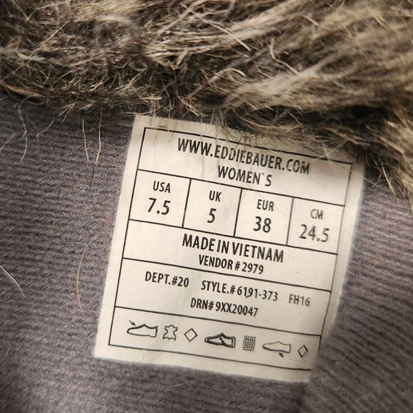 Eddie Bauer Solstice 2.0 Thermafill EUC Waterproof Winter Snow Boots Sz 7.5 - Picture 10 of 16